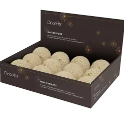 KAEMINGK Palline Di Natale-Set di 12 palline di Natale (D100 mm) Perle Preziose