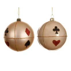 KAEMINGK Palline Di Natale-Set di 12 palline di Natale (D80 mm) Poker