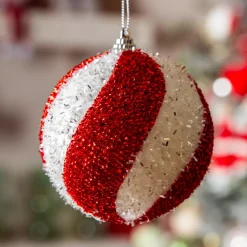 KAEMINGK Palline Di Natale-Set di 12 palline di Natale (D80 mm) Spiralis