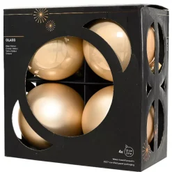KAEMINGK Palline Di Natale-Set di 4 palline di Natale in vetro (D100 mm) Boreale