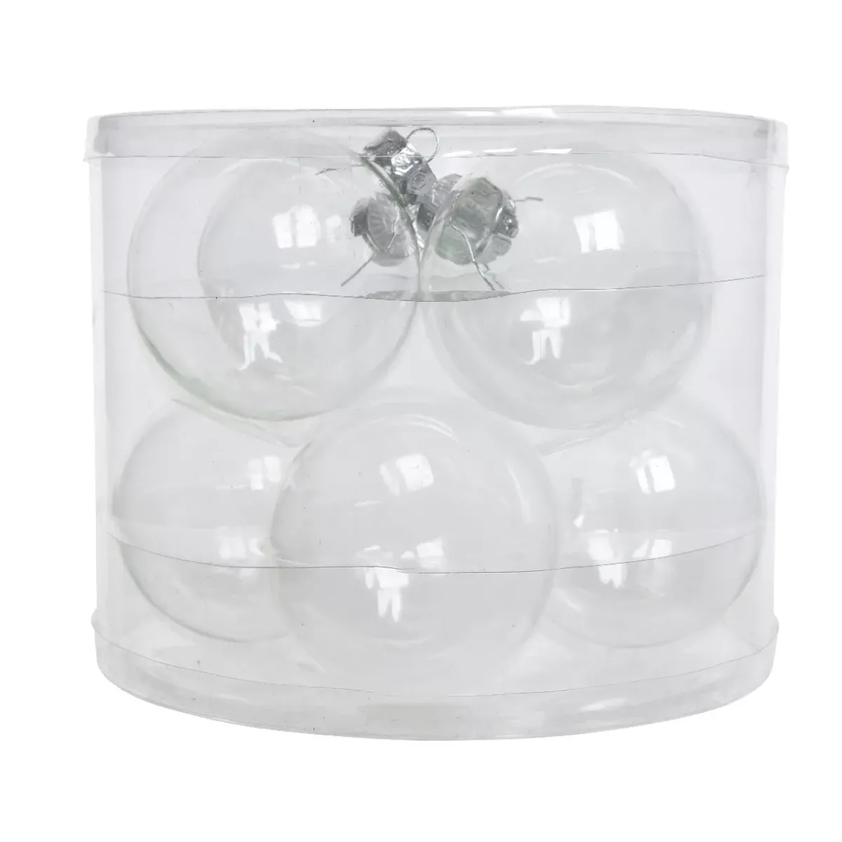 KAEMINGK Palline Di Natale-Set di 8 palline di Natale in vetro (D70 mm) Glass