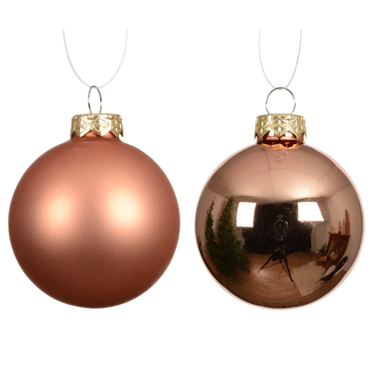 KAEMINGK Palline Di Natale-Set di 6 Palline di Natale in vetro (D80 mm) Boreale