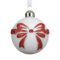 KAEMINGK Palline Di Natale-Set di 3 Palline di Natale in vetro (D80 mm) Scarlette e Rosso