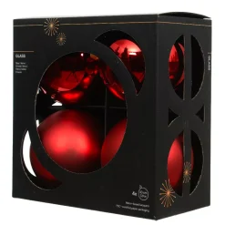 KAEMINGK Palline Di Natale-Set di 4 palline di Natale in vetro (D100 mm) Boreale