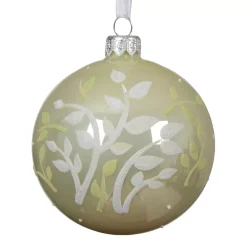 KAEMINGK Palline Di Natale-Set di 6 palline di Natale in vetro (D80 mm) Purezza Menta bianca