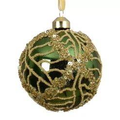 KAEMINGK Palline Di Natale-Set di 3 palline di Natale in vetro (D80 mm) Shiny glitter
