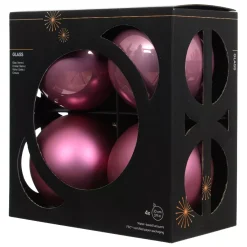 KAEMINGK Palline Di Natale-Set di 4 palline di Natale in vetro (D100 mm) Boreale