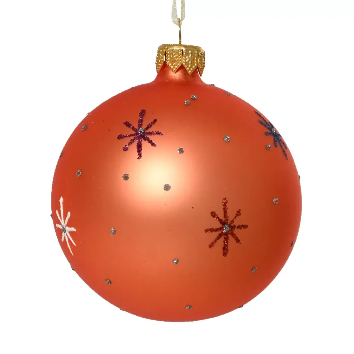 KAEMINGK Palline Di Natale-Set di 6 palline di Natale in vetro (D80 mm) Stelle del mondo