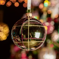 KAEMINGK Palline Di Natale-Set di 6 palline di Natale in vetro (D80 mm) Scozia Verde albero