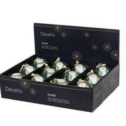 KAEMINGK Palline Di Natale-Set di 12 palline di Natale in vetro (D80 mm) Folletti allegri