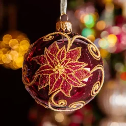 KAEMINGK Palline Di Natale-Set di 6 palline di Natale in vetro (D80 mm) Stella di Natale