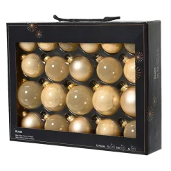 KAEMINGK Palline Di Natale-Set di 21 palline di Natale in vetro (D60 a 75 mm) Assortite Cristallo