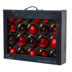 KAEMINGK Palline Di Natale-Set di 21 palline di Natale in vetro assortite Cristallo