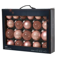 KAEMINGK Palline Di Natale-Set di 21 palline di Natale in vetro assortite Cristallo
