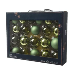 KAEMINGK Palline Di Natale-Set di 21 palline di Natale in vetro assortite Cristallo