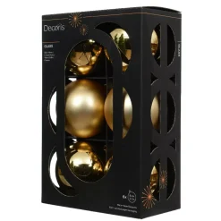 KAEMINGK Palline Di Natale-Set di 6 palline di Natale in vetro (D80 mm) Boreale