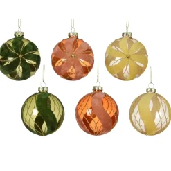 KAEMINGK Palline Di Natale-Set di 12 palline di Natale in vetro (D80 mm) Velluto chic