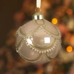 KAEMINGK Palline Di Natale-Set di 2 palline di Natale in vetro (D80 mm) Principessa