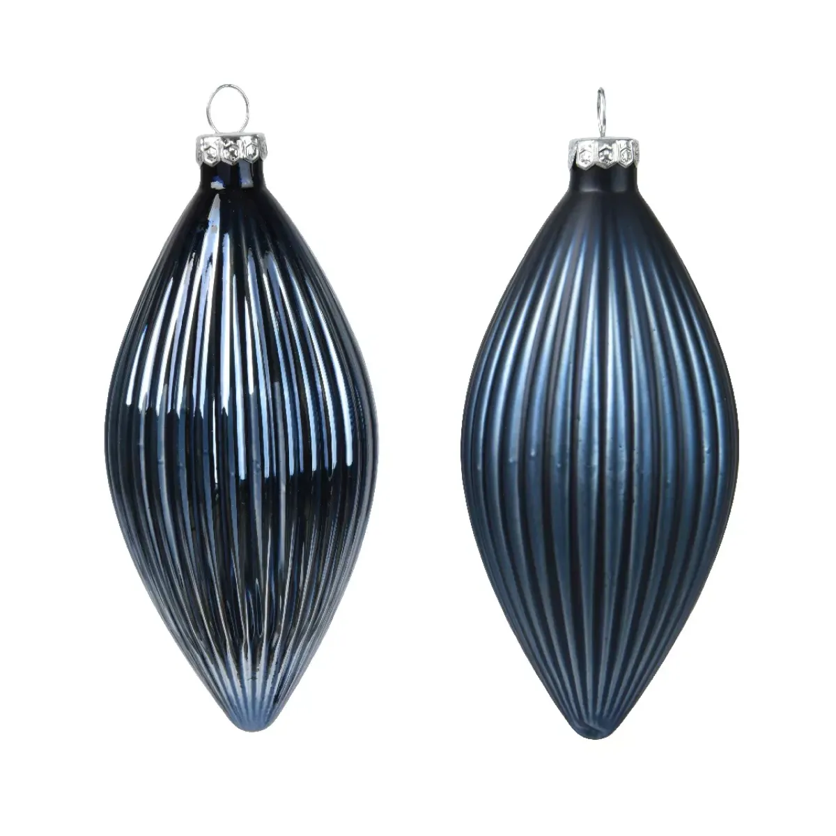 KAEMINGK Palline Di Natale-Set di 3 palline di Natale in vetro (D60 mm) Goccia preziosa
