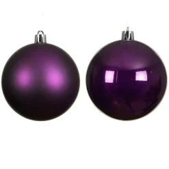 KAEMINGK Palline Di Natale-Set di 4 palline di Natale unite (D100 mm) Aravis Fico