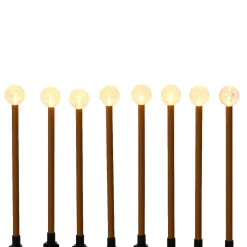 #N/A Luci Per Esterno-Set di 8 picchetti luminosi Sphères H20 m Bianco caldo 8 LED