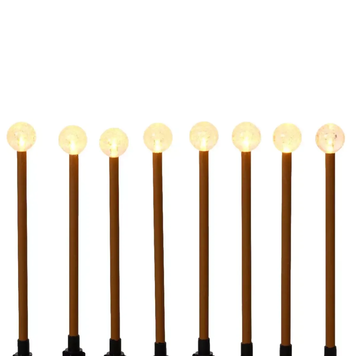 #N/A Luci Per Esterno-Set di 8 picchetti luminosi Sphères H20 m Bianco caldo 8 LED