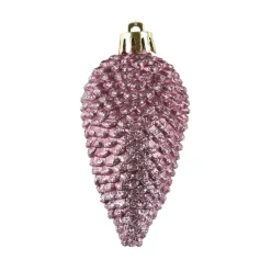 KAEMINGK Addobbi Natalizi-Set di 6 pigne da appendere (H8 cm) Alpine Vecchio rosa