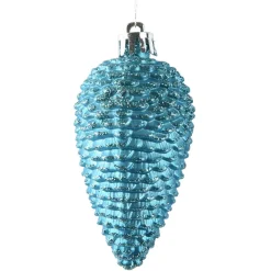 KAEMINGK Addobbi Natalizi-Set di 6 pigne da appendere (H8 cm) Alpine Blu brillante