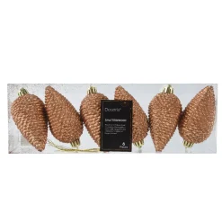 KAEMINGK Addobbi Natalizi-Set di 6 pigne da appendere (H8 cm) Alpine