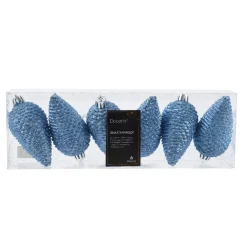 KAEMINGK Addobbi Natalizi-Set di 6 pigne da appendere (H8 cm) Alpine A