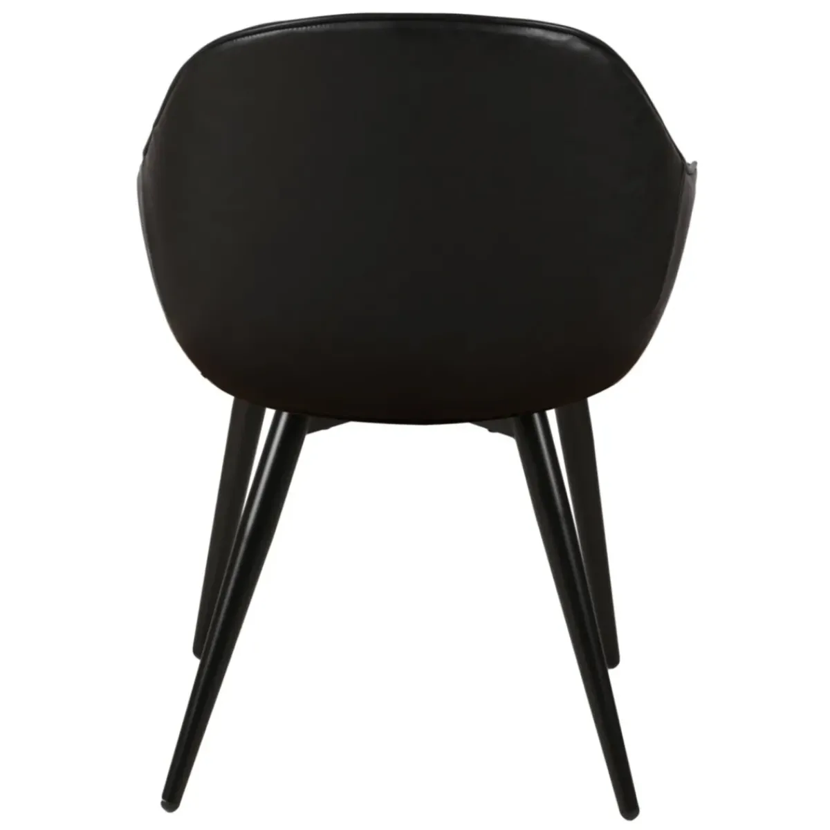 Poltrone-Set di 2 poltrone in similpelle (seduta 47 cm) Juno carbone