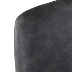 Sedia-Set di 2 sedie da pranzo in ecopelle (seduta 47 cm) Juno