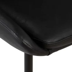 Sedia-Set di 2 sedie da pranzo in similpelle (seduta 47 cm) Juno