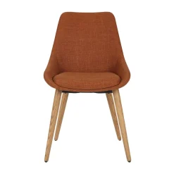 Sedia-Set di 2 sedie da pranzo in tessuto (seduta 47 cm) Juno