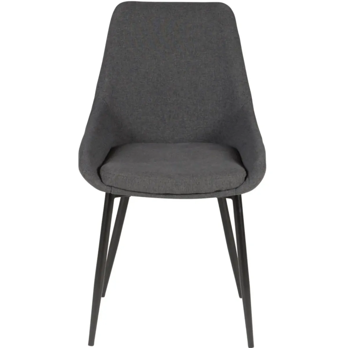 Sedia-Set di 2 sedie da pranzo in tessuto (seduta 47 cm) Juno