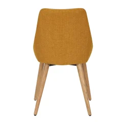 Sedia-Set di 2 sedie da pranzo in tessuto (seduta 47 cm) Juno