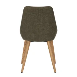 Sedia-Set di 2 sedie da pranzo in tessuto (seduta 47 cm) Juno
