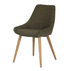 Sedia-Set di 2 sedie da pranzo in tessuto (seduta 47 cm) Juno