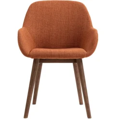 Sedia-Set di 2 sedie da pranzo in tessuto (seduta 48 cm) Elia Caramello