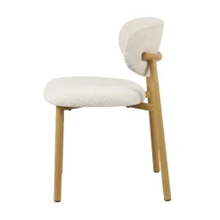 Sedia-Set di 2 sedie da pranzo in tessuto (seduta 49 cm) Amal