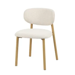 Sedia-Set di 2 sedie da pranzo in tessuto (seduta 49 cm) Amal