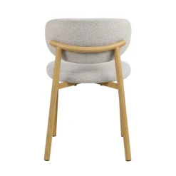 Sedia-Set di 2 sedie da pranzo in tessuto (seduta 49 cm) Amal