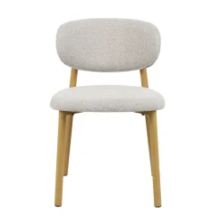 Sedia-Set di 2 sedie da pranzo in tessuto (seduta 49 cm) Amal