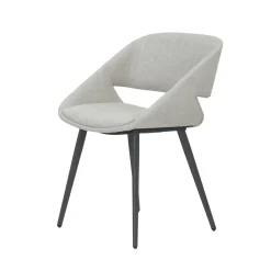 Sedia-Set di 2 sedie da pranzo in tessuto (seduta 49 cm) Orka