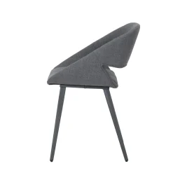 Sedia-Set di 2 sedie da pranzo in tessuto (seduta 49 cm) Orka