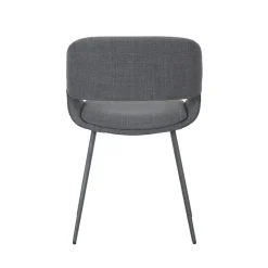 Sedia-Set di 2 sedie da pranzo in tessuto (seduta 49 cm) Orka