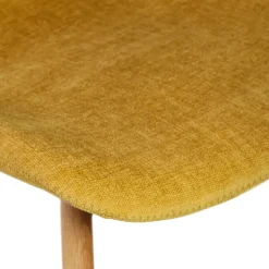 Sedia-Set di 2 sedie da pranzo in tessuto testurizzato (seduta 46 cm) Malika