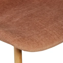 Sedia-Set di 2 sedie da pranzo in tessuto testurizzato (seduta 46 cm) Malika
