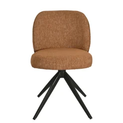 Sedia-Set di 2 sedie da pranzo in tessuto testurizzato (seduta 51 cm) Linda