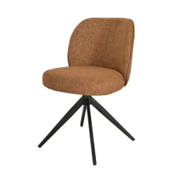Sedia-Set di 2 sedie da pranzo in tessuto testurizzato (seduta 51 cm) Linda